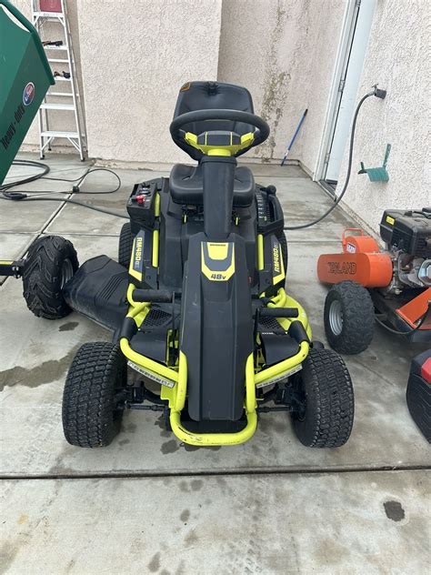 Used Ryobi 48v Riding Mower Fully Charged Please Read Entire Post For Sale In Victorville Ca