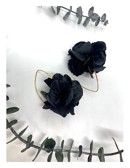 Boucles D Oreilles Ekat En Fleurs Stabilis Es Bflower Comptoir Dor