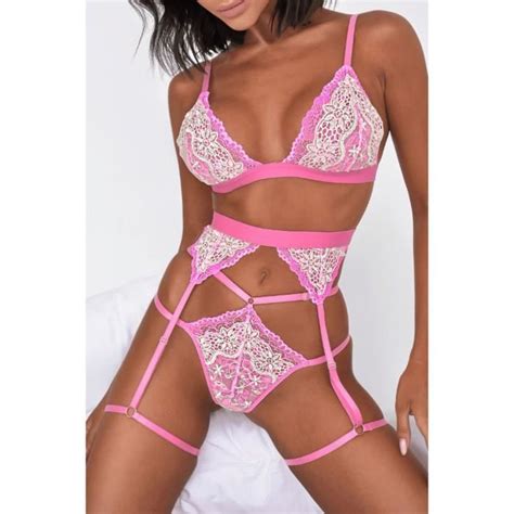 Ensemble Lingerie Femme Ootday Lc Rose Rose Cdiscount Pr T