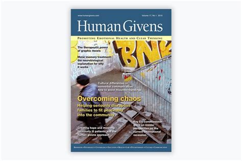 Human Givens Journal: Volume 17, No 1, 2010 | Human Givens Publishing