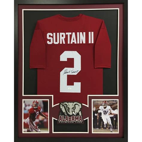 Patrick Surtain II Framed Signed Jersey Alabama JSA Autographed Etsy