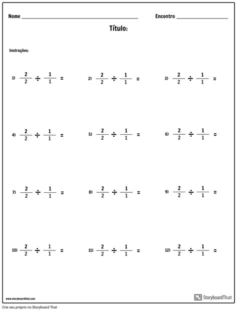 Divisao De Fracoes Exercicios