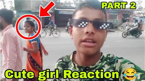 Cute Girl Reaction 😂 Part 2 Cute Girl Vlog ♥️ College Vlog ♥️