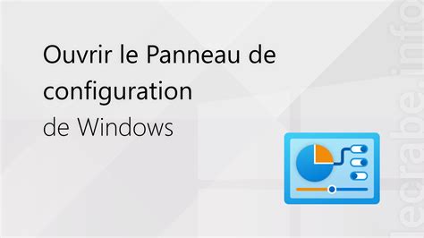 Ouvrir Le Panneau De Configuration De Windows Le Crabe Info