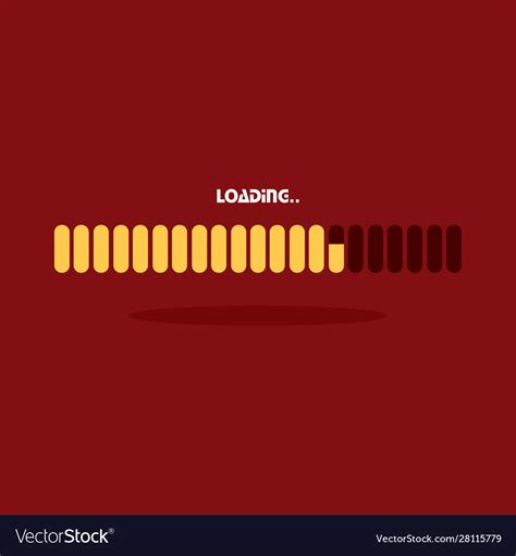 Isolated Loading Bars Royalty Free Vector Image