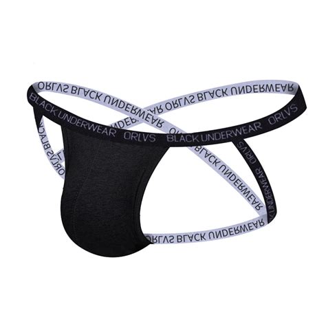 Orlvs Cross Strap Gay Sexy Underwear Thongs Men Jockstrap Modal Soft