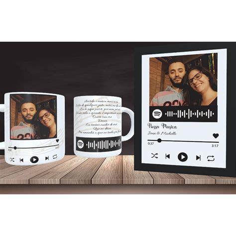 QUADRO CANECA INTERATIVO SPOTIFY Shopee Brasil