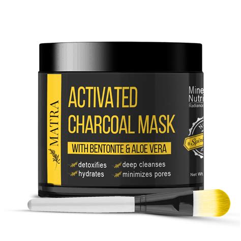 activated charcoal mask  bentonite powder  aloe vera matra