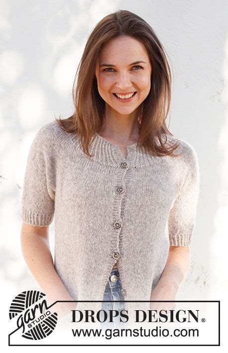 Daisy Lane Cardigan Drops Free Knitting Patterns By Drops