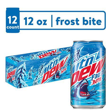 Mountain Dew Frost Bite Melon Citrus Soda Pop, 12 fl oz, 12 Pack Cans