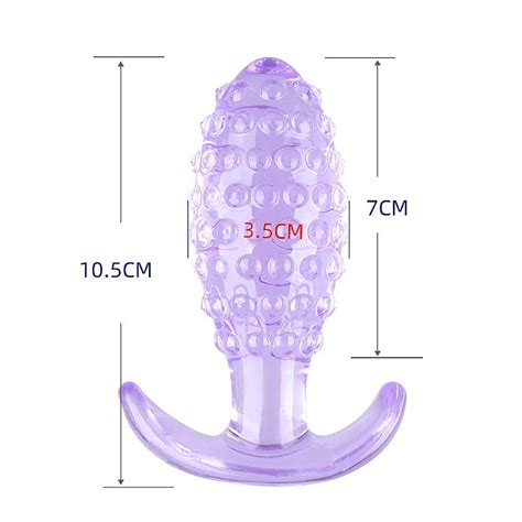 Plug Anal Em Silicone Textura De Bolinha X Cm