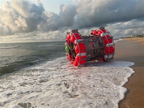 Guy Builds Gigantic Floating Hamster Wheel Tries To Walk On Water From