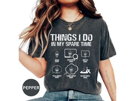 Funny Boba Tea Lover Shirt, Things I Do In My Spare Time Drink Boba