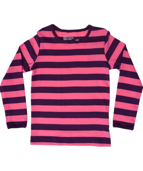 Bargain Katvig Purple And Pink Striped Long Sleeve T Shirt Ls T Shirt