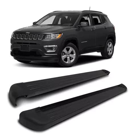 Estribo Jeep Compass 2022 2023 Plataforma Alumínio Preto