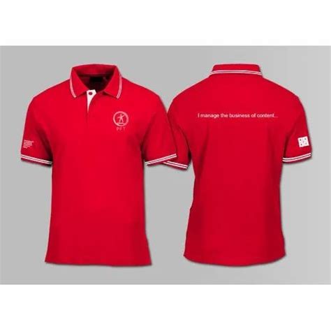 Red Corporate Colour T-Shirts, Half Sleeves, Plain at Rs 150 in Mumbai