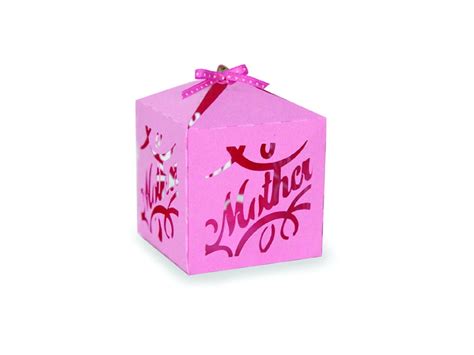 3d Box Svg Mothers Day Box Box Template Party Favor Etsy