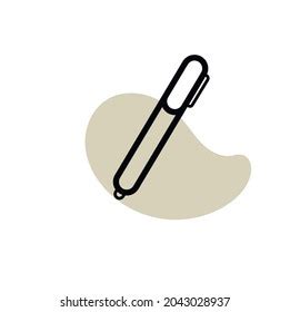 Fountain Pen Nib Icon Symbol Stock Vector Royalty Free 2043028937