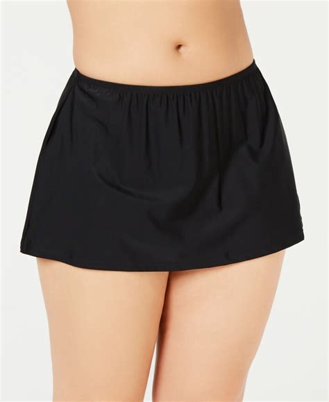 Island Escape Swimwear Plus Size Swim Skirt Created For Macys Shopstyle