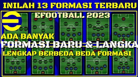 Inilah Daftar Tim Dengan Formasi Terbaik Unik Langka Di Efootball