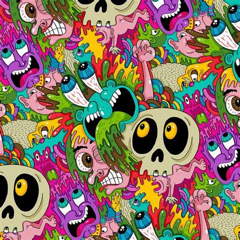 sickpattern pattern art funky art doodle art