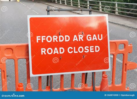 Temporary Roadworks In Wales Stock Photo Image Of Kingdom Diverted