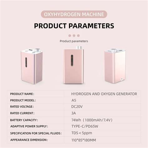 Chronic Disease Management Hydrogen Therapy Hydrogen Inhaler Portable