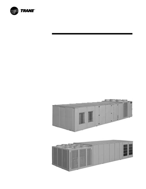 Trane IntelliPak Rooftops 20 130 Tons 60 Hz User Manual