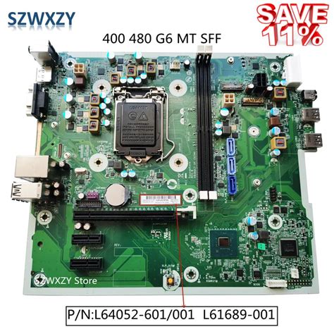 SZWXZY Original For HP ProDesk 400 G6 MT SFF Desktop Motherboard L64052