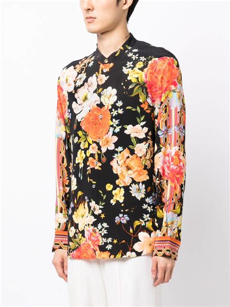 Camilla Floral Print Silk Shirt Farfetch