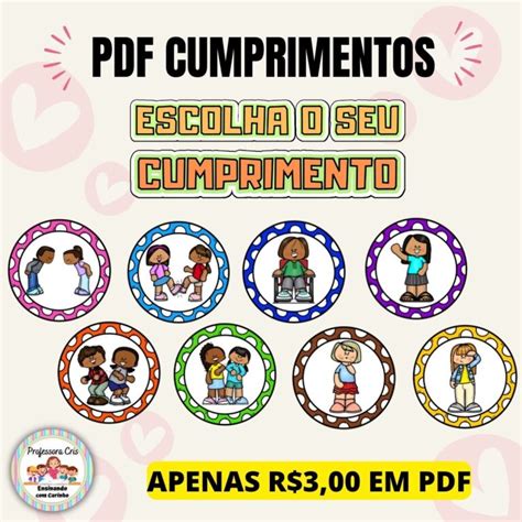 Pdf Escolha O Seu Cumprimento Professora Cris Ensinando Carinho