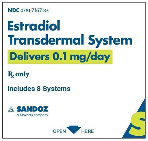 Estradiol Patch - FDA prescribing information, side effects and uses