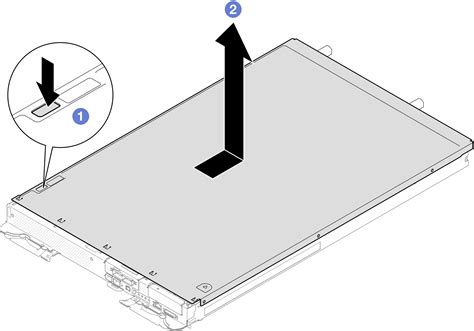 Quitar La Cubierta De La Bandeja ThinkSystem SD665 N V3 Neptune DWC