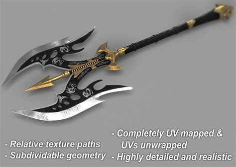 Medieval Axe Melee Weapon 3D | CGTrader