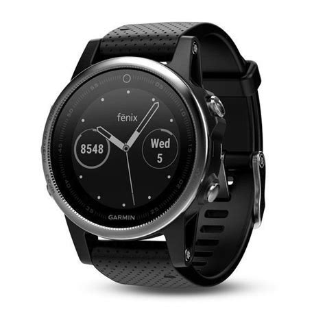 Sportski Smart Sat Garmin Fenix S Hr Srebrni Crni Remen Sa Senzorom