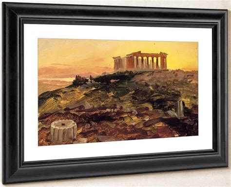 The Parthenon From The Southeast By Frederic Edwin Church Print Or Oil