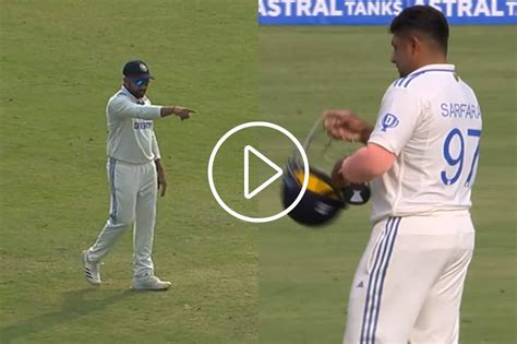 Watch Dont Try To Act Like A Hero Rohit Sharma Scolds Sarfaraz