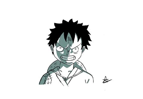 I drew black and white luffy! Pretty proud of it since I’m decently new ...