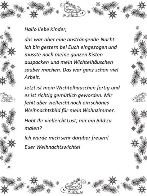 Wichtelt R F R Weihnachten Liebevoll Gestaltete Wichtelbriefe