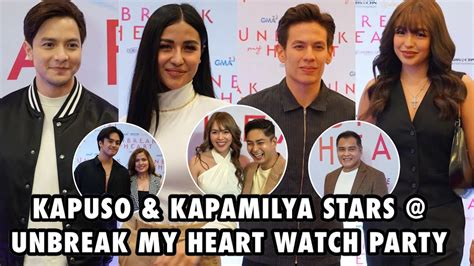 Look Kapuso At Kapamilya Stars Na Dumalo Sa Unbreak My Heart Celebrity