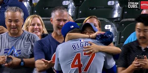 Celebrating A Very Successful Big League Debut For Cubs Reliever Hunter