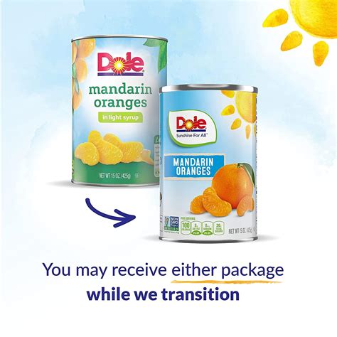 Dole Canned Mandarin Oranges In Light Syrup 15 Oz Buy Online