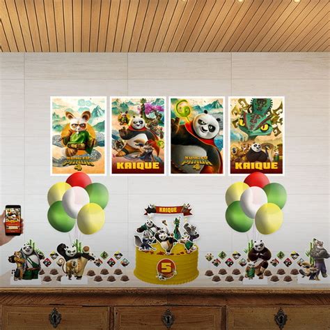 Convite Desenho Kung Fu Panda Produtos Personalizados No Elo7