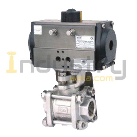 High Pressure Ball Valve Ss Pneumatic Actuated Upto Kg Cm