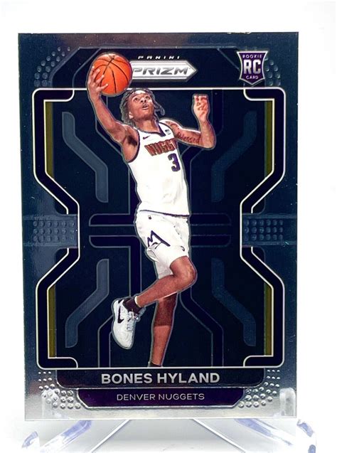 2021 22 Panini Prizm Basketball BONES HYLAND RC Rookie Card 302 Denver