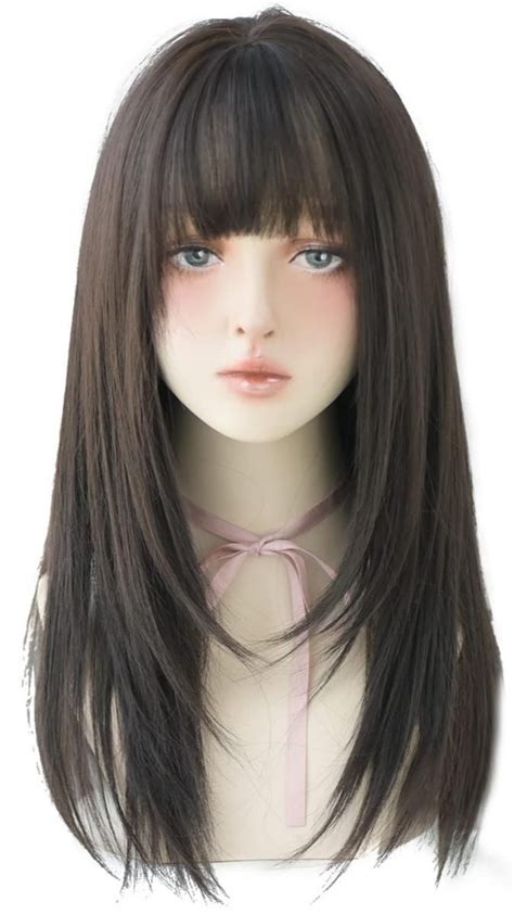 Pin Oleh Wig Wonders Di Pins By You Rambut Panjang Dengan Poni Ide