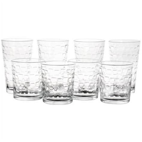 Gibson Home Canton 16 Piece Embossed Square Glassware Tumbler Set One Size Fry’s Food Stores