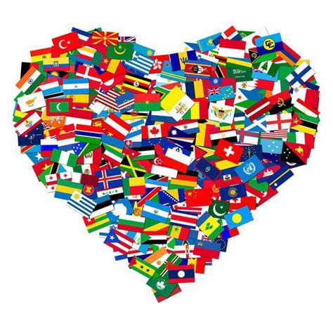 Country Flags In Heart Clip Art Library