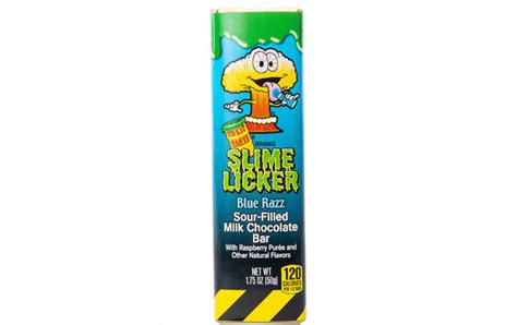 Toxic Waste Slime Licker Sour Filled Milk Chocolate Bar 175oz Blue