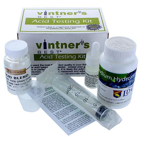 Acid Test Kit Vintners Best Ebay